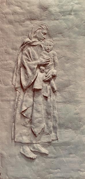 Madonna and Child Bas-relief by John Collier