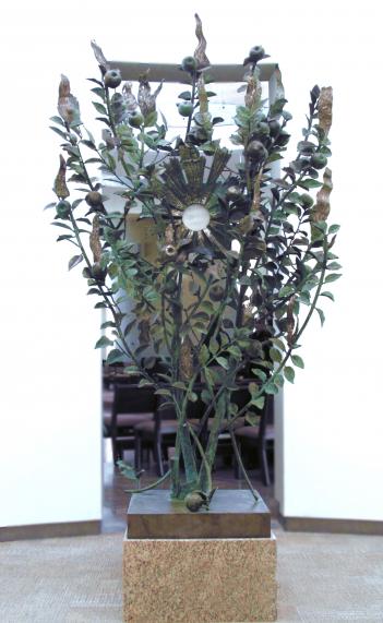 Tabernacle with door open