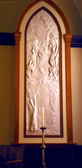 Bas-Relief of St. Ignatius Loyola and the Crucifix