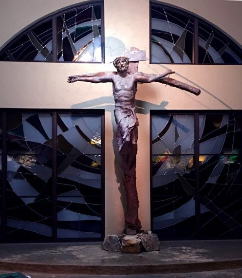Crucifix at St. Frances X. Cabrini Church, El Paso, Texas