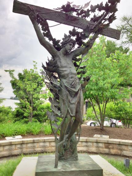 Tree of Life Crucifix installed at Charleston, WV