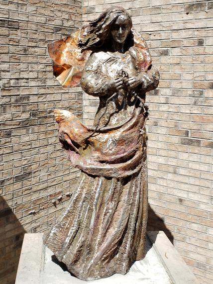 Our Lady the Untier of Knots by Wiktor Szostalo installed at Duke University