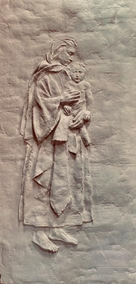 Madonna and Child Bas-relief by John Collier